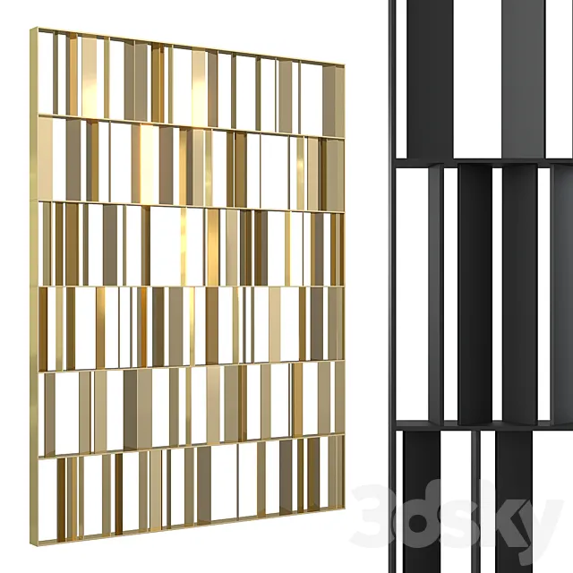 Decorative partition 3ds Max