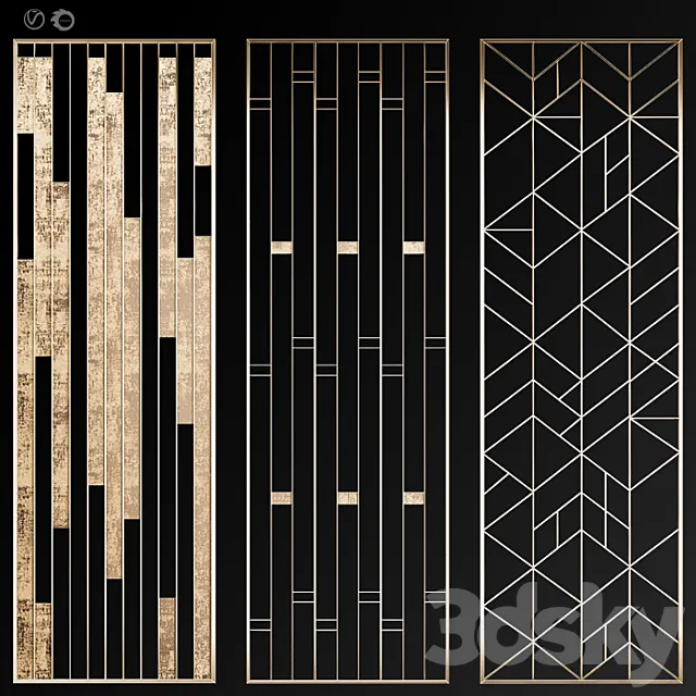 Decorative partition # 9 3ds Max