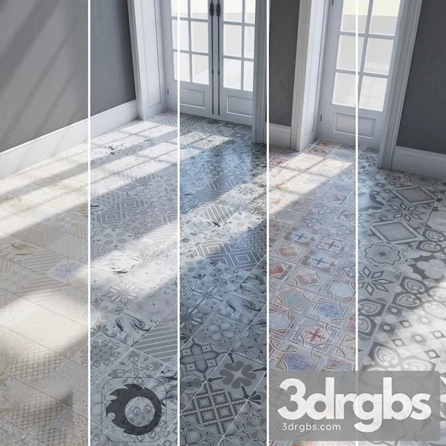 Decorative Patterned Floor Tiles 3dsmax Download