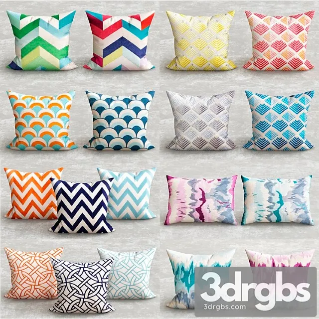 Decorative pillow collections 3dsmax Download