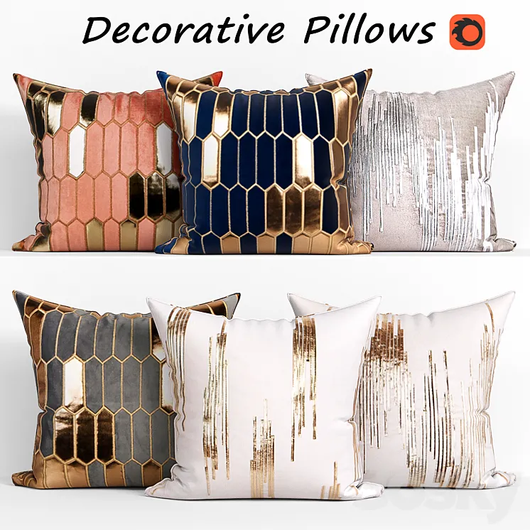 Decorative Pillow set 179 Lapin 3DS Max