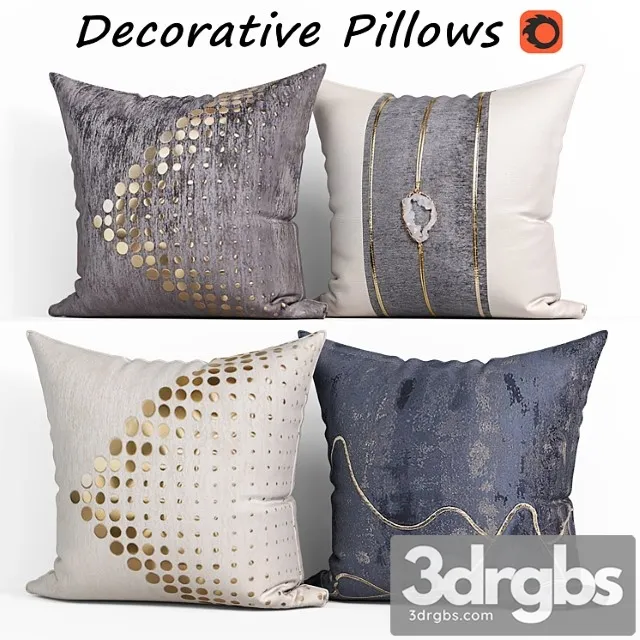 Decorative pillow set 184 3dsmax Download