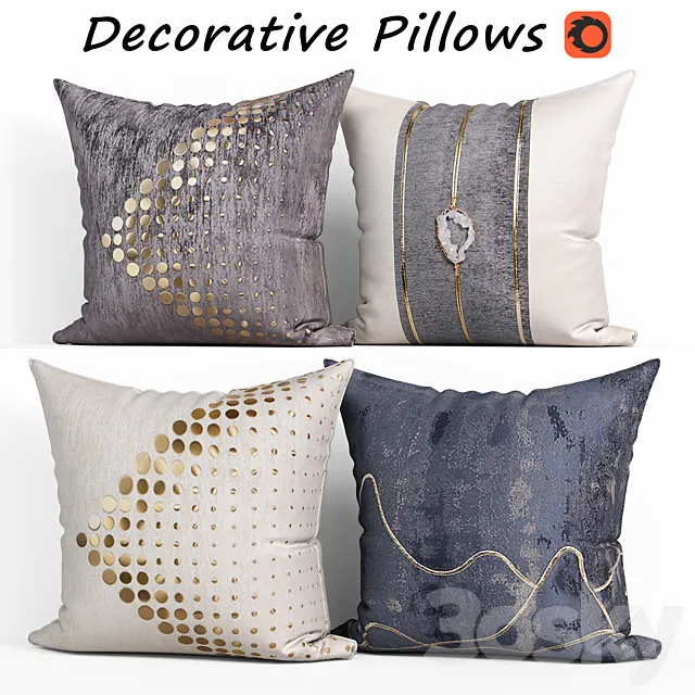 Decorative Pillow set 184 3ds Max