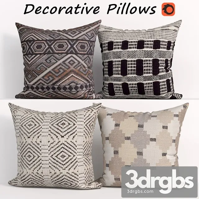 Decorative pillow set 299 3dsmax Download