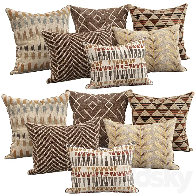 Decorative pillows 106 3DS Max Model