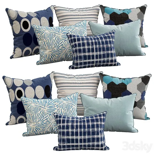 Decorative pillows 112 3dsMax Model