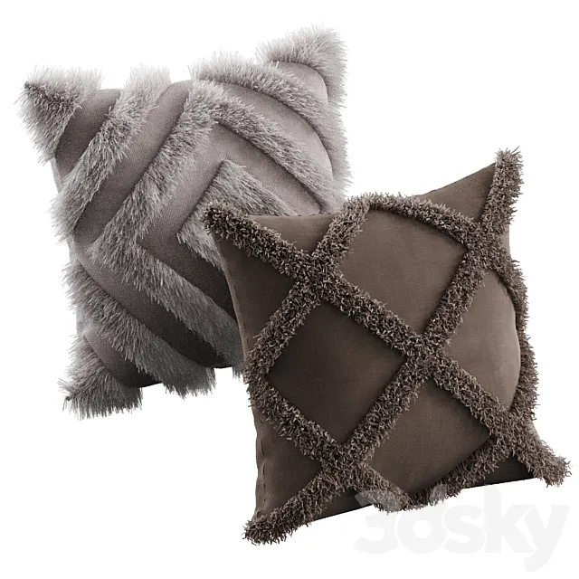 decorative pillows 17 3ds Max