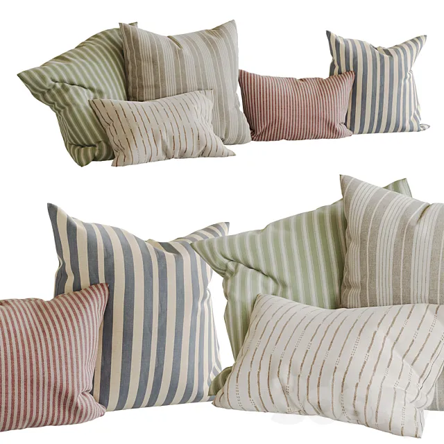 Decorative pillows 2 3ds Max