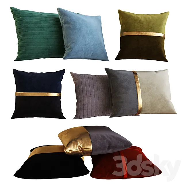 Decorative pillows 21 3ds Max