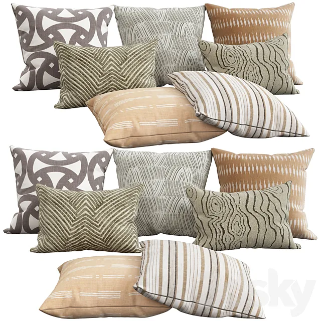 Decorative pillows 26 3ds Max