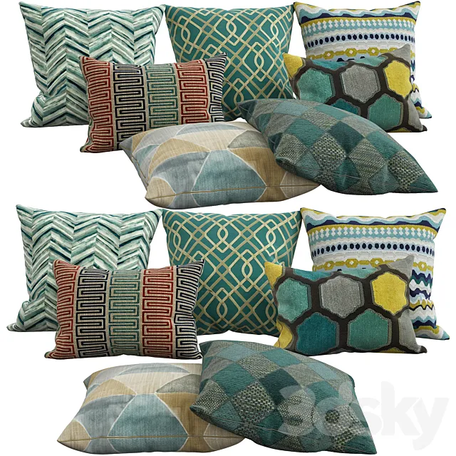 Decorative pillows 31 3ds Max