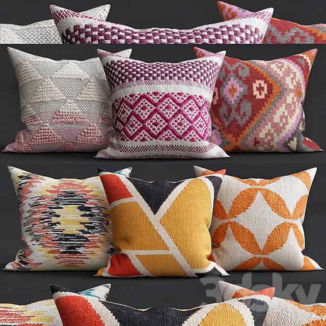 Decorative Pillows 3ds Max