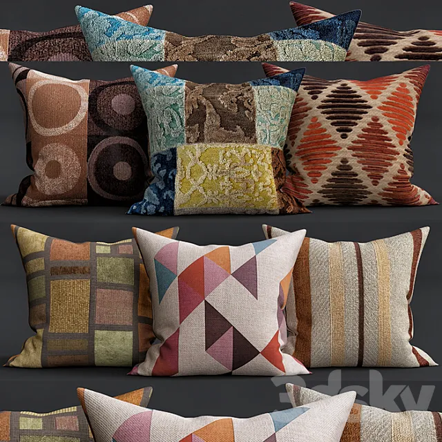 Decorative Pillows 3ds Max