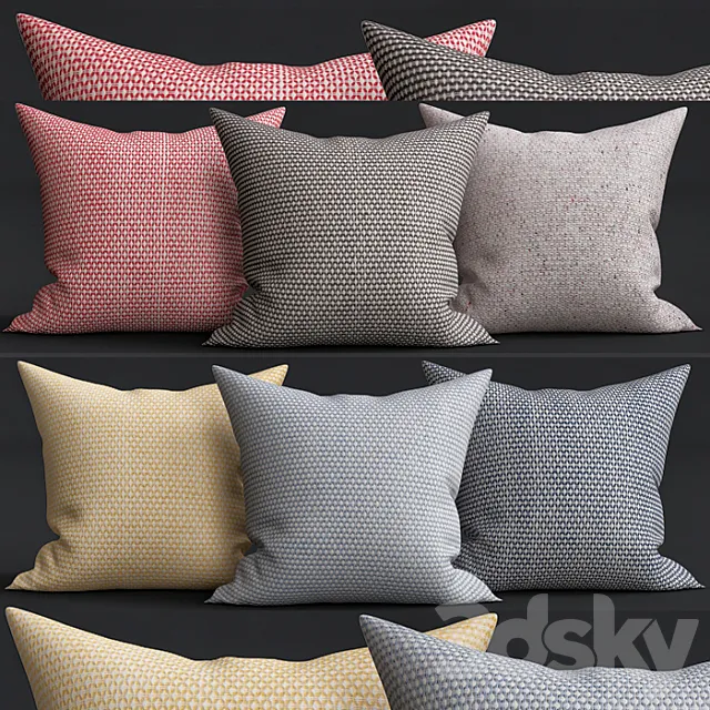 Decorative Pillows 3ds Max