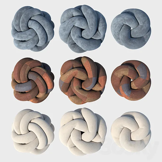 Decorative pillows 3ds Max