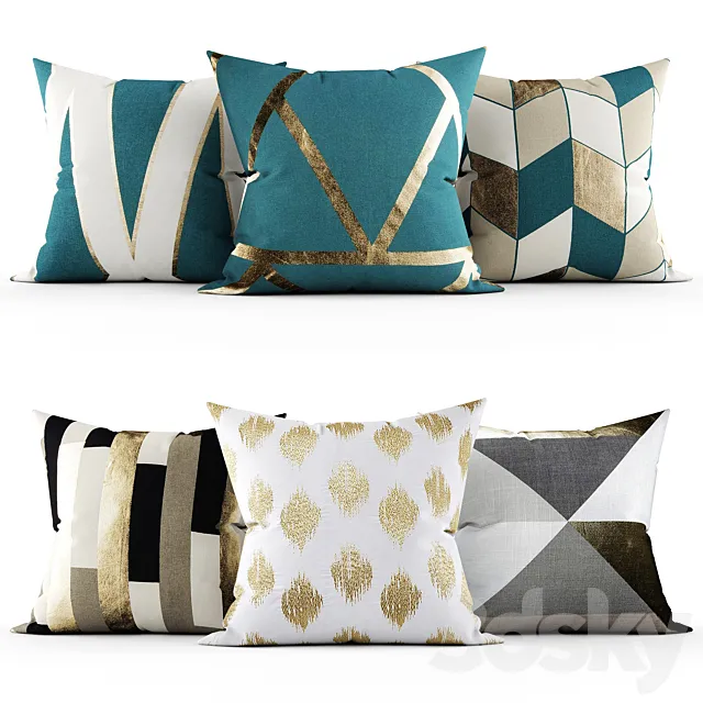 Decorative pillows 3ds Max