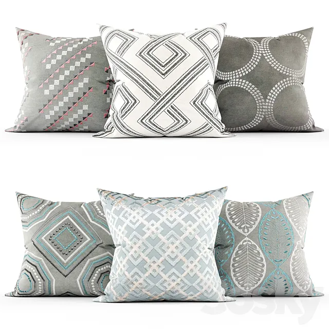 Decorative pillows 3ds Max