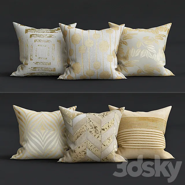 Decorative Pillows 3ds Max