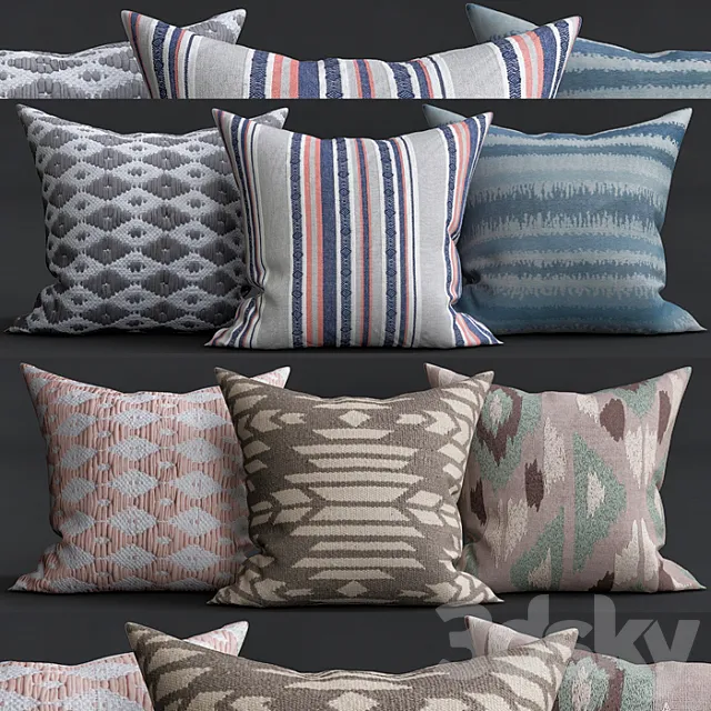 Decorative Pillows 3ds Max