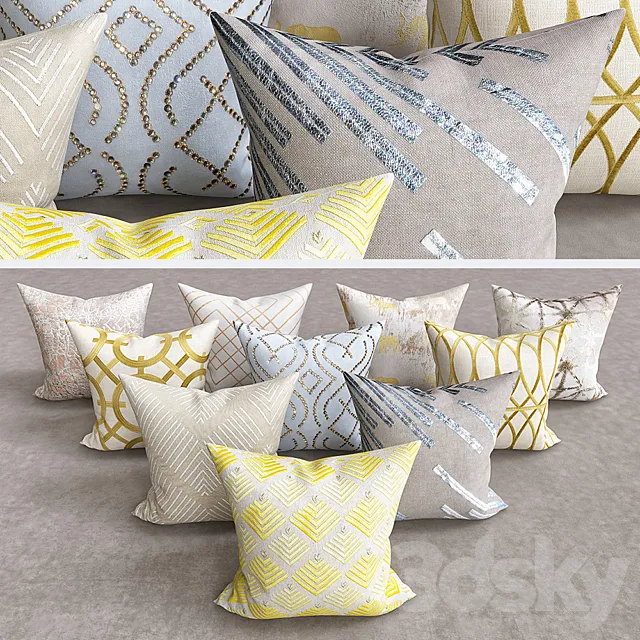 Decorative Pillows 3ds Max