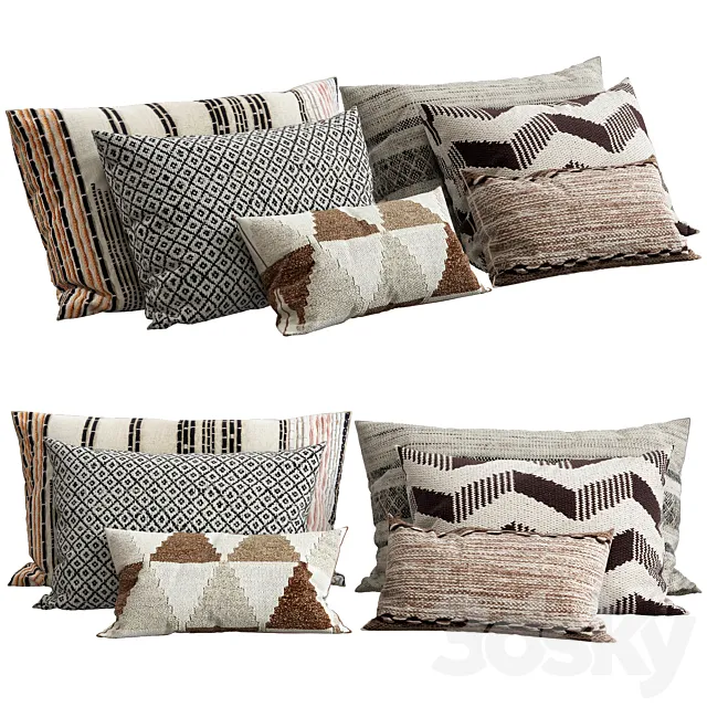 Decorative pillows 3ds Max