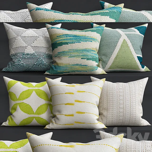 Decorative Pillows 3DS Max Model