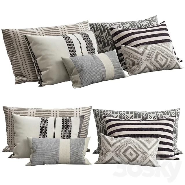 Decorative pillows 3DS Max Model