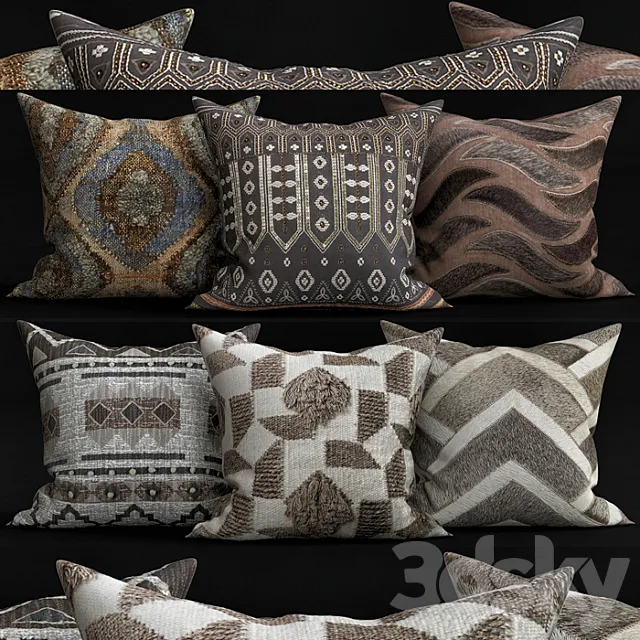 Decorative Pillows 3DSMax File