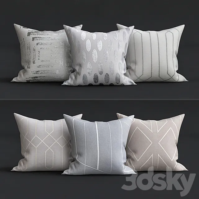 Decorative Pillows 3DSMax File