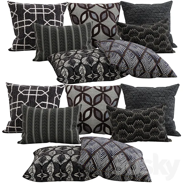 Decorative pillows 46 3ds Max