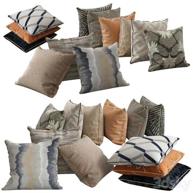 Decorative pillows 55 3dsMax Model