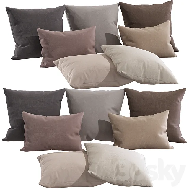 Decorative pillows 81 3DS Max Model