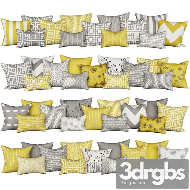 Decorative Pillows For Sofa By Accent Couch Toss 3dsmax Download