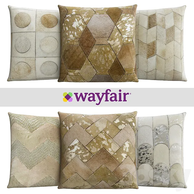 Decorative pillows from Wayfair shop 3DSMax File