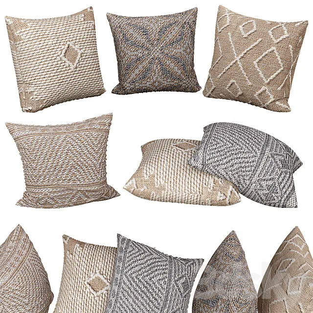 Decorative pillows | No. 058 3DS Max Model