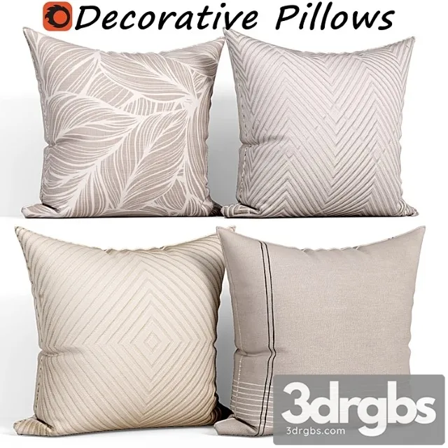 Decorative Pillows Set 116 3dsmax Download