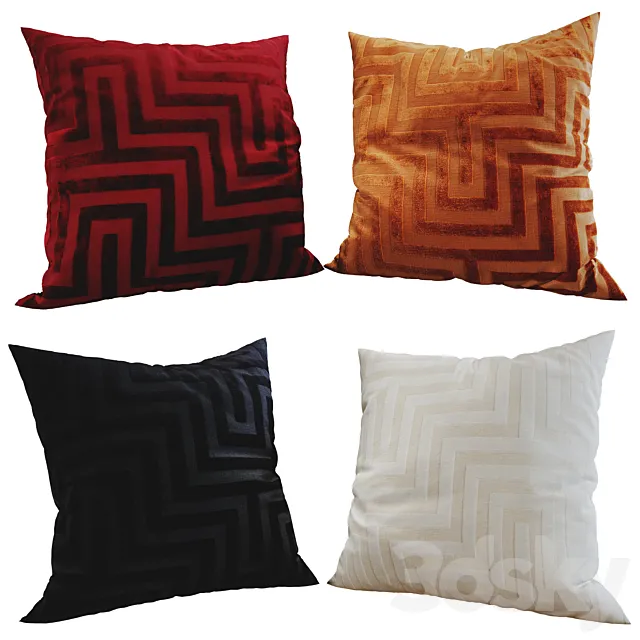 Decorative pillows set 221 3ds Max