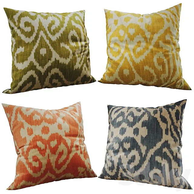 Decorative pillows set 237 3ds Max