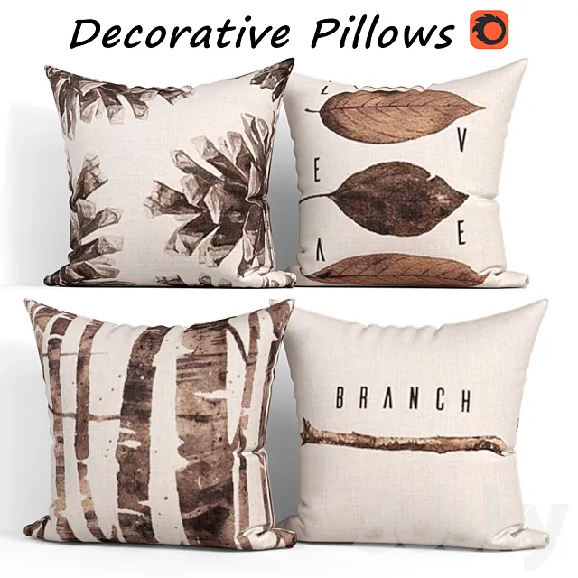 Decorative pillows set 307 GADEWAKE 3ds Max