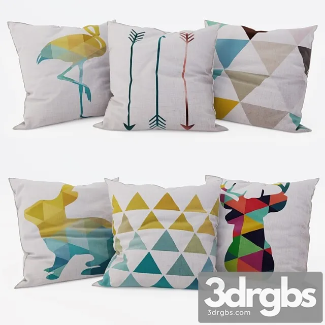 Decorative Pillows Set 8 3dsmax Download