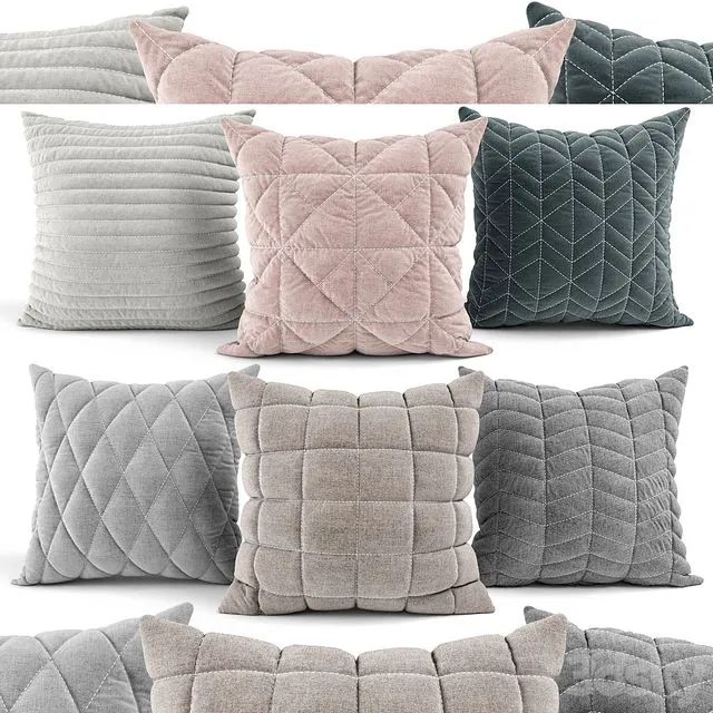 Decorative Pillows v002 3dsMax Model