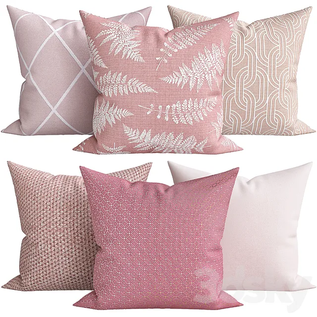 Decorative Pillows v003 3ds Max