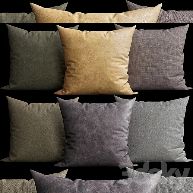 Decorative Pillows v014 3DS Max Model