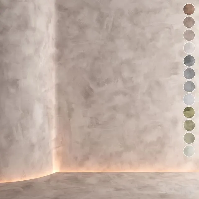 Decorative plaster 005 (Seamless texture) 3dsMax Model
