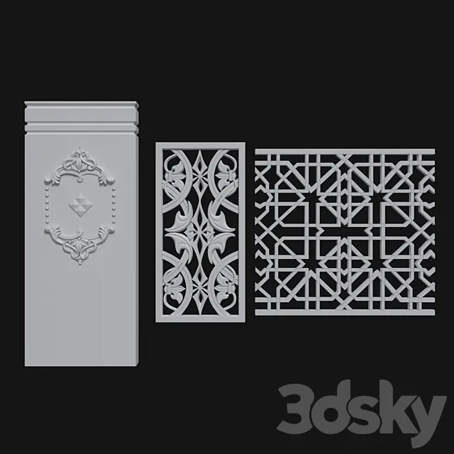 Decorative Plaster 3 3DS Max Model