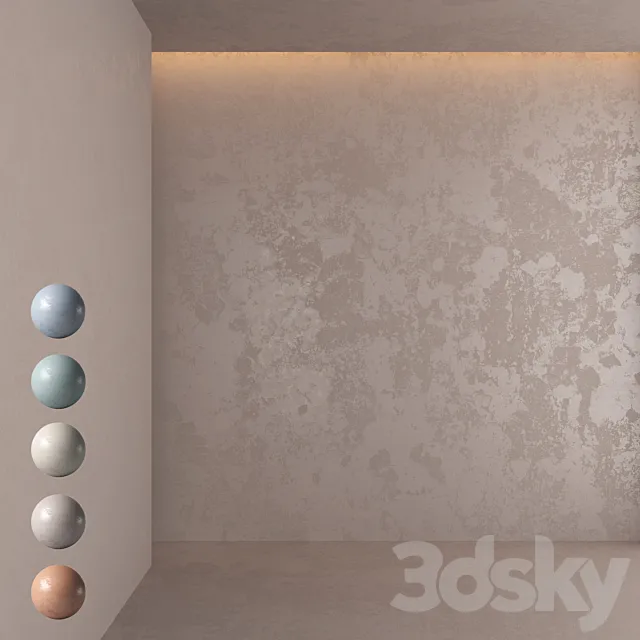 Decorative plaster 3 3ds Max