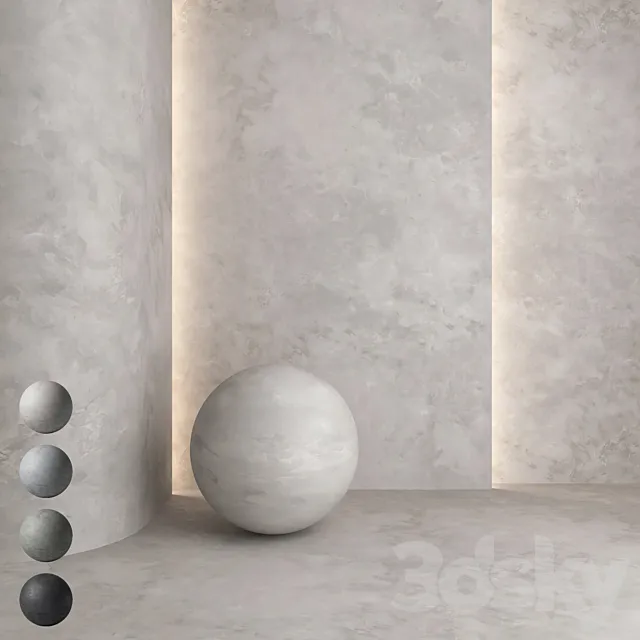 Decorative plaster 32 3ds Max