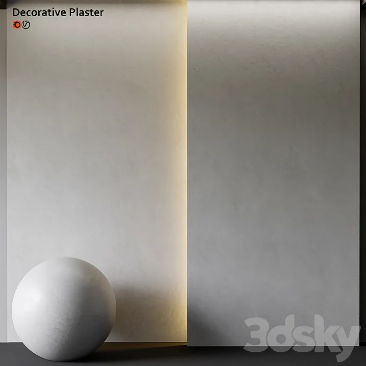 Decorative plaster 3DS Max
