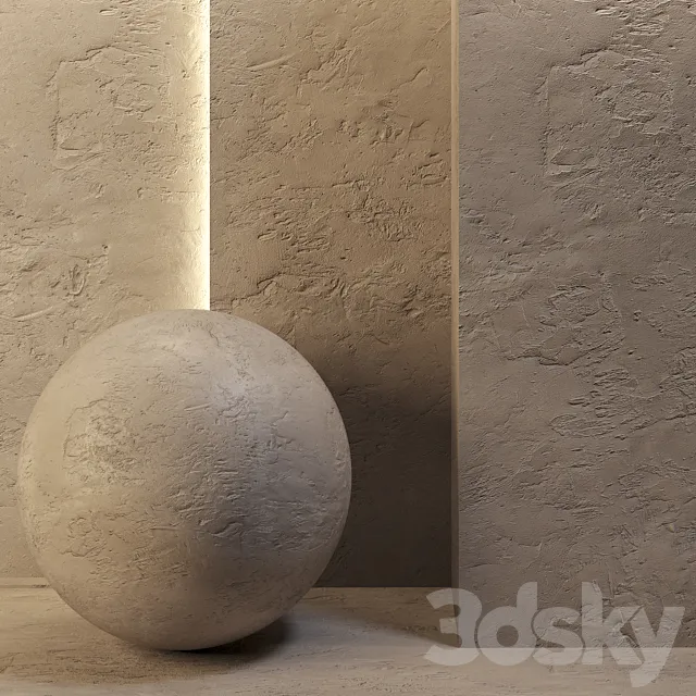 Decorative plaster 3ds Max