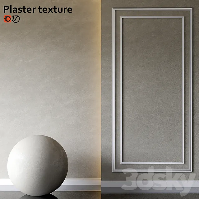 Decorative plaster 3ds Max